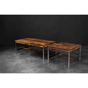 Large Vintage Mid-Century Modern Swedish Rosewood & Aluminum Coffee Table from HMB Möbler Rörvik, 1960s