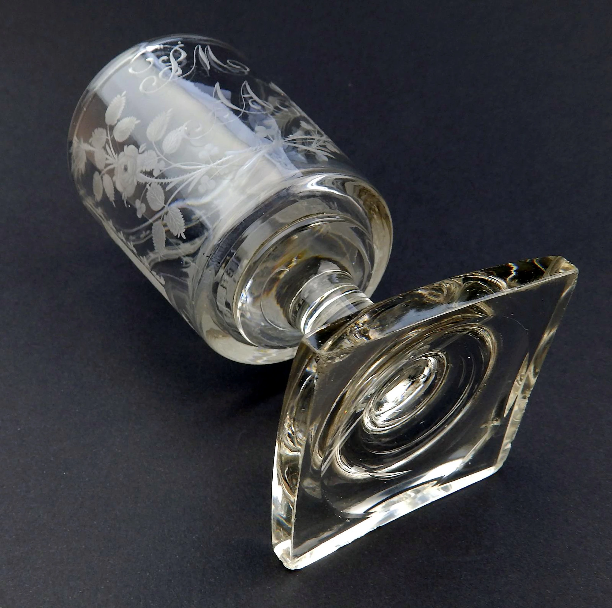 A good antique Georgian Sunderland Bridge Commemorative Glass Rummer C.1800