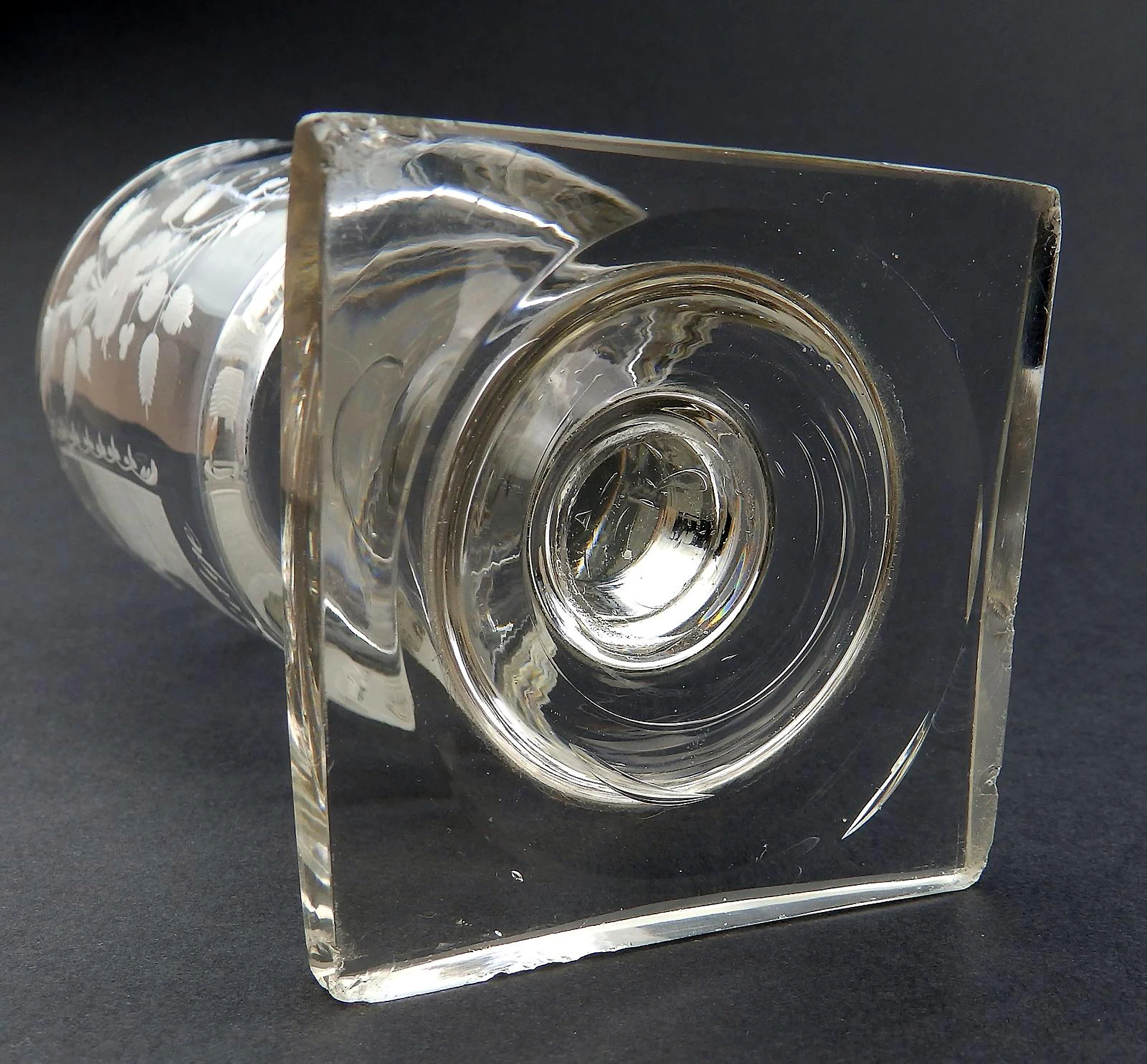 A good antique Georgian Sunderland Bridge Commemorative Glass Rummer C.1800