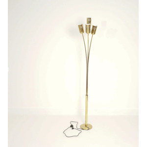 Itailan Brass Flower Floor Lamp