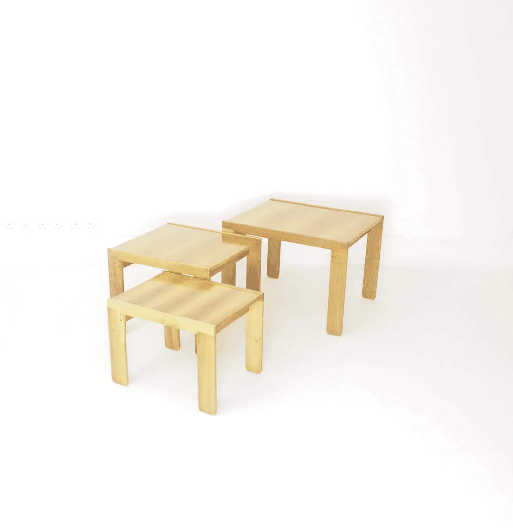 Nest Of Tables ‘777’ By Afra And Tobia Scarpa For Cassina, 1960