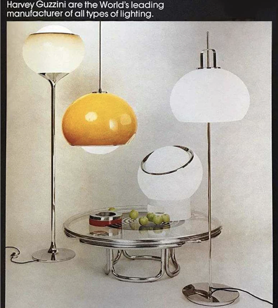 Floor Lamp Bud Harvey by Harveiluce Guzzini, 1970
