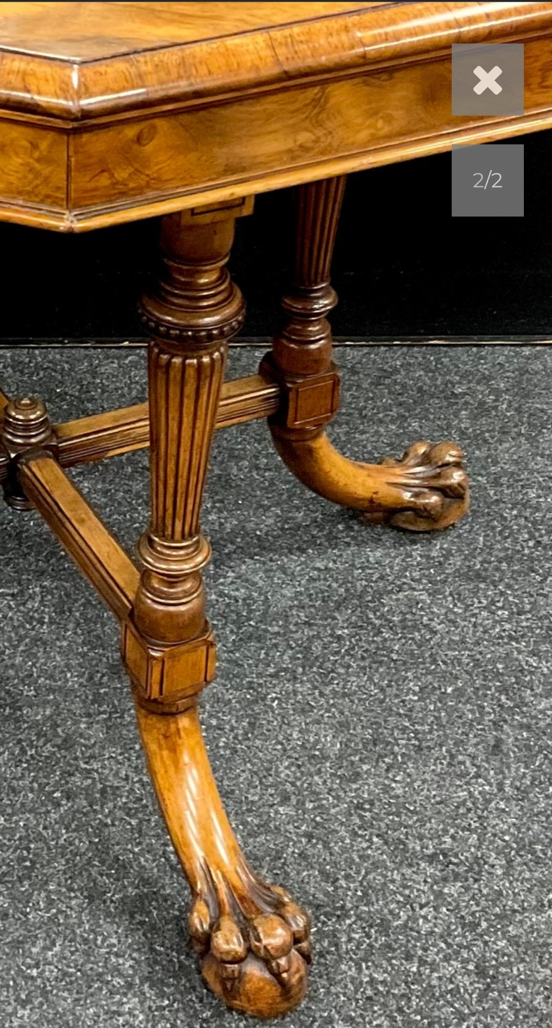 Magnificent 19th Century Walnut Octagonal Centre Table