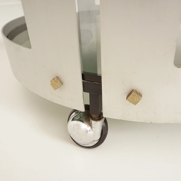 Side Table with Wheels
