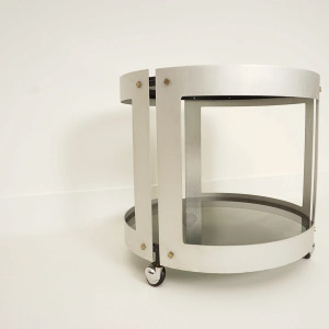 Side Table with Wheels