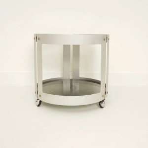 Side Table with Wheels