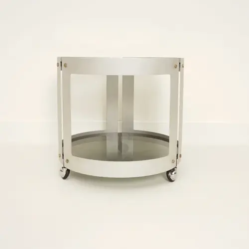 Side Table with Wheels