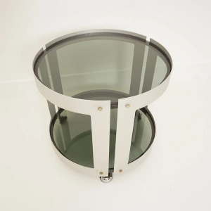 Side Table with Wheels