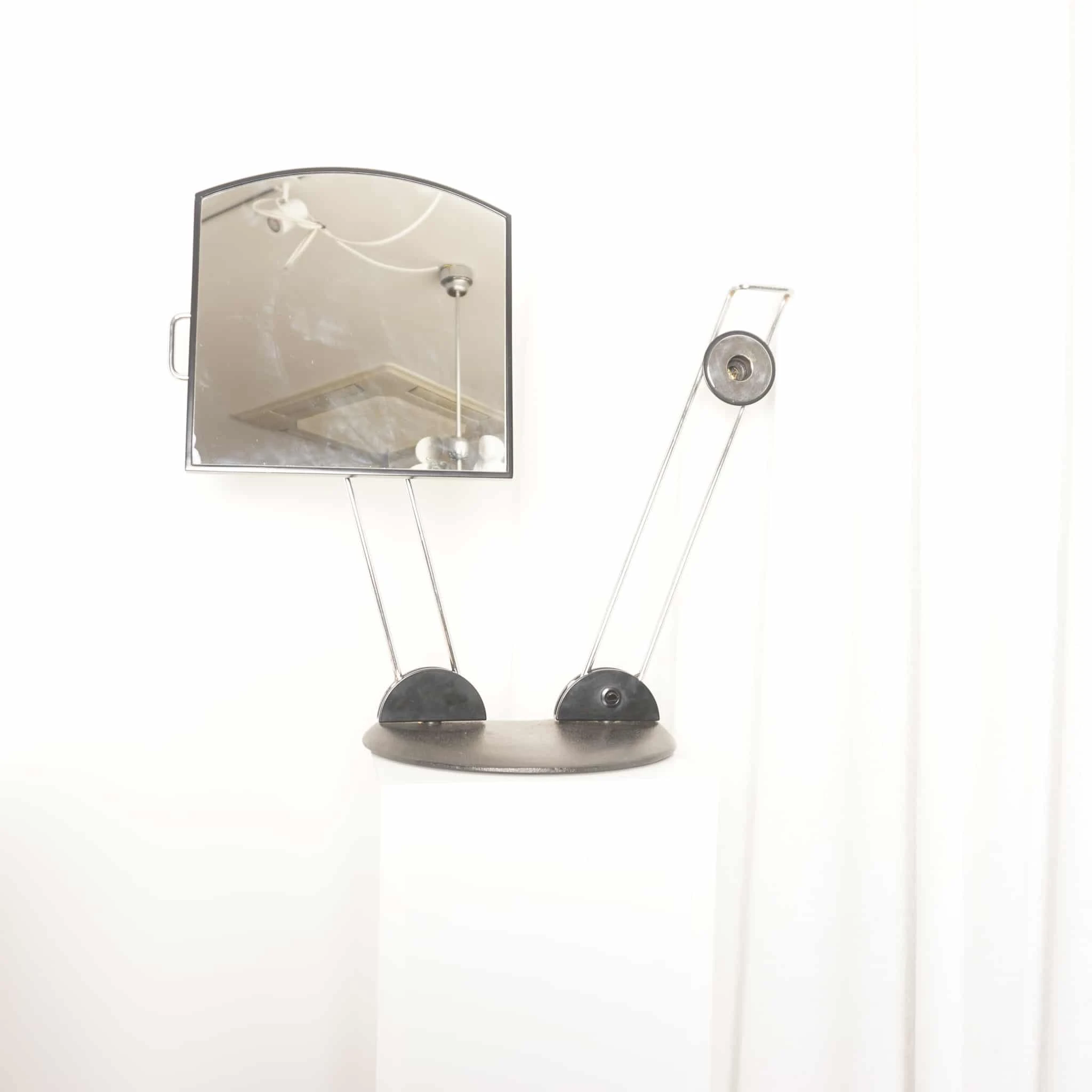 Space Age Table Lamp with Mirror, 1980