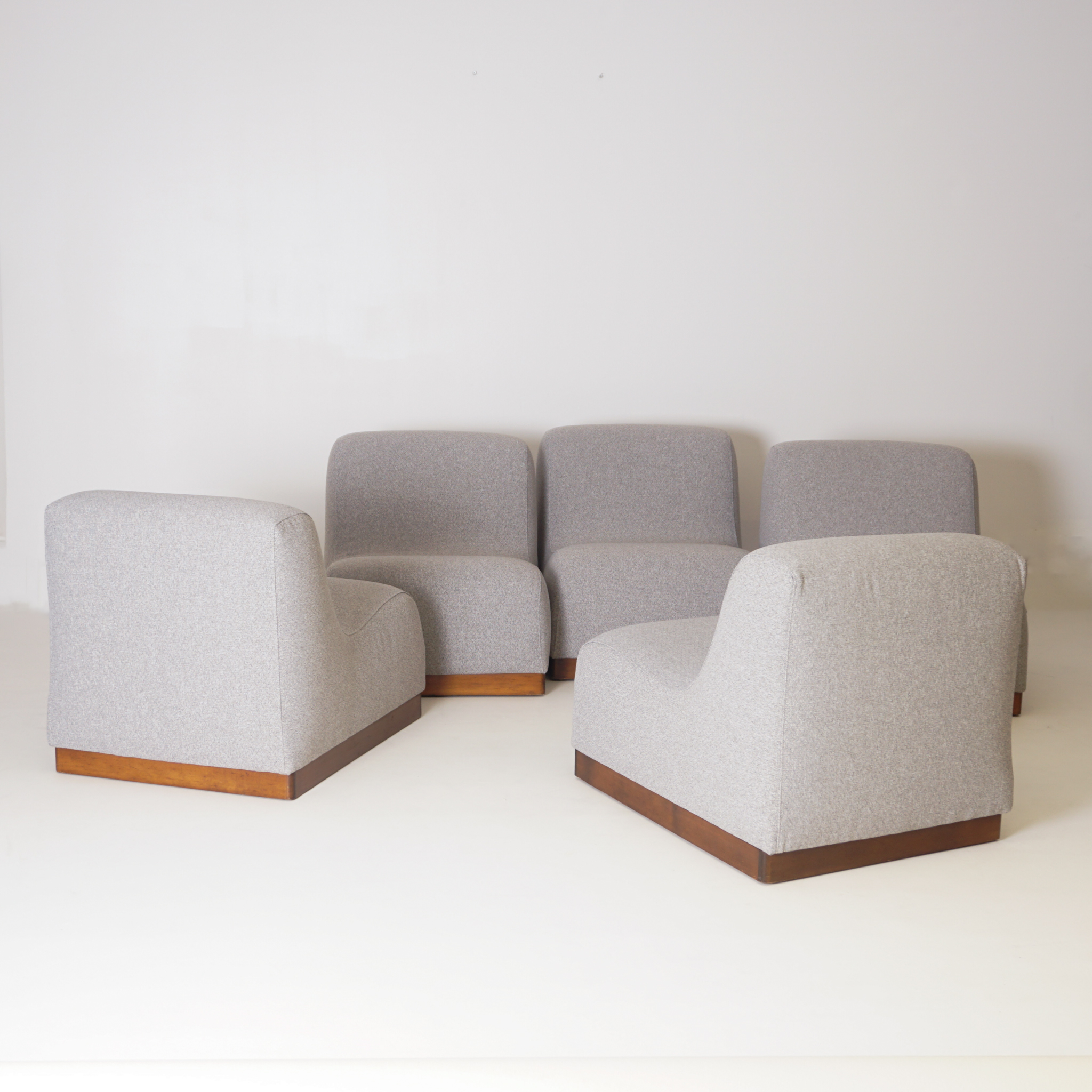 Italian Set of Five Modular Sofa, 1970