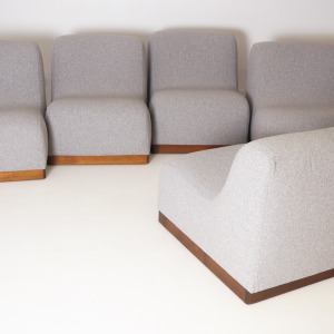 Italian Set of Five Modular Sofa, 1970