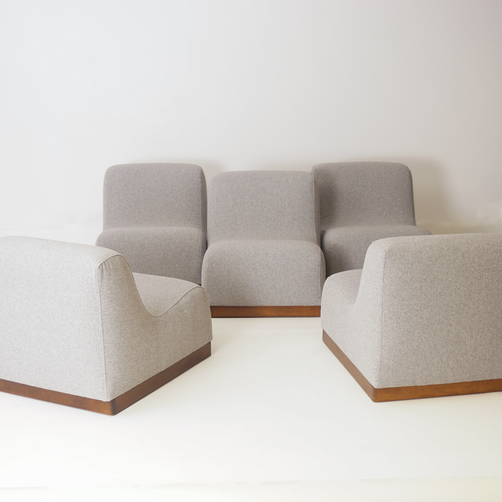 Italian Set of Five Modular Sofa, 1970