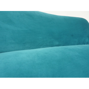 Italian Velvet Three-Seater Sofa, 1950