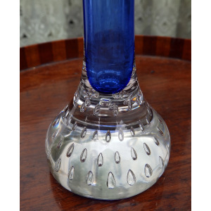 Scandinavian glass Aseda Glasbruk Bo Borgstrom Jack in pulpit Vase 18.5cm C.1960