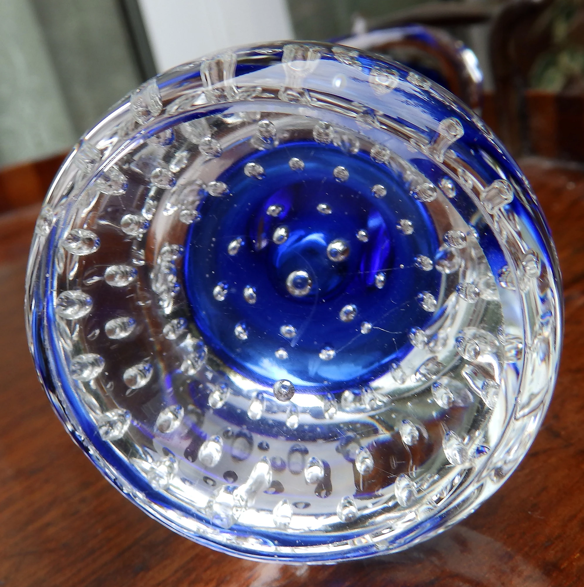 Scandinavian glass Aseda Glasbruk Bo Borgstrom Jack in pulpit Vase 18.5cm C.1960