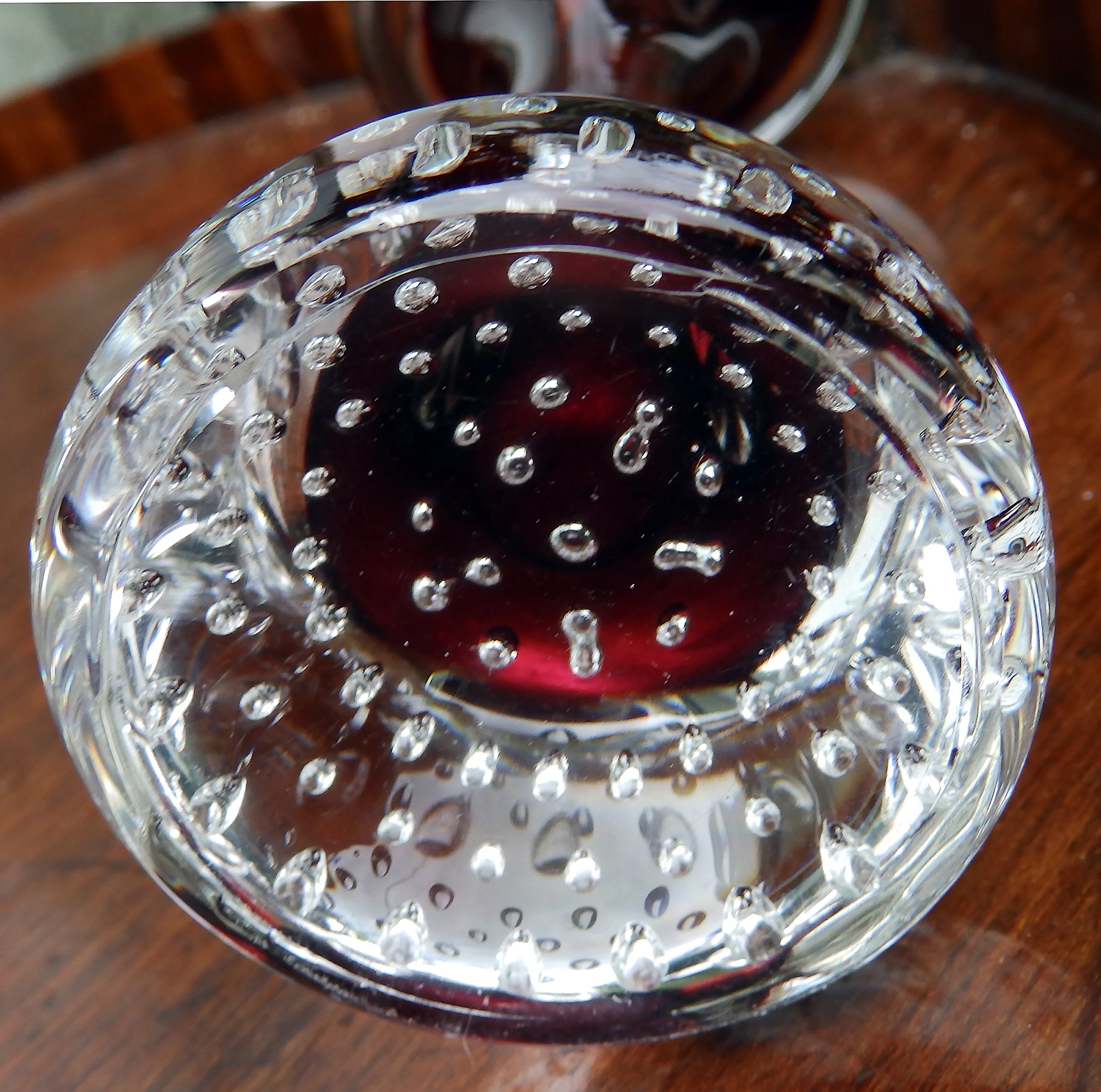 Scandinavian glass Aseda Glasbruk Bo Borgstrom Jack in pulpit Vase 17cm C.1960
