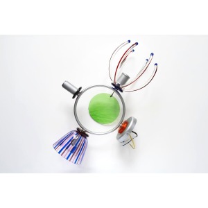 Andrea Anastasio Polychromatic Wall Lamp, 1990s