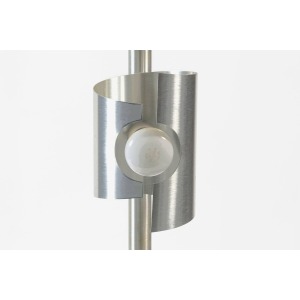 Anonymous 20th Century Space Age Style, Brushed Aluminium Floor Lamp, 1970s
