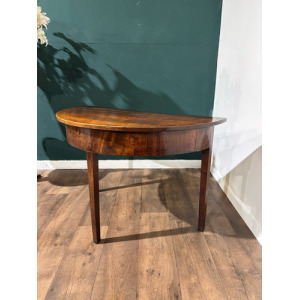 Antique Mahogany D End Table