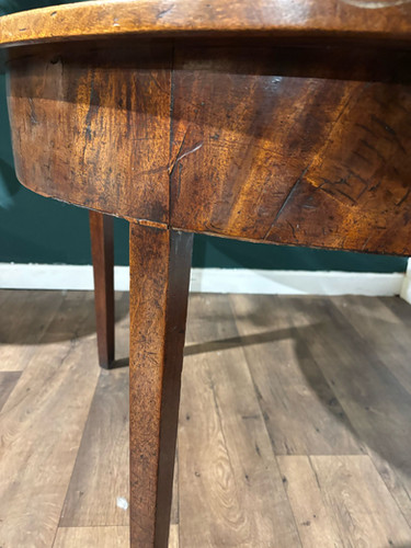 Antique Mahogany D End Table