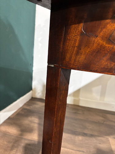 Antique Mahogany D End Table