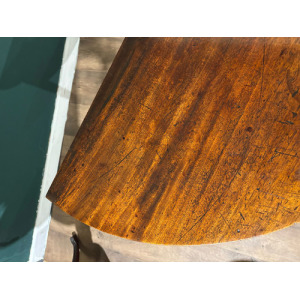 Antique Mahogany D End Table