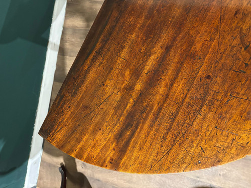 Antique Mahogany D End Table