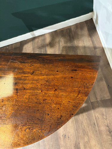 Antique Mahogany D End Table
