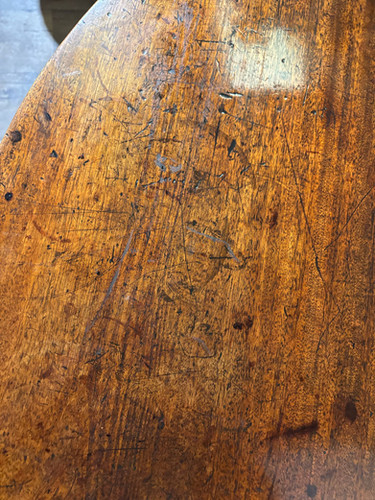 Antique Mahogany D End Table