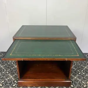 Antique Military Campaign Chest Of Drawers, Early 20th Century, Leather Top, Bedroom Furniture, Side Table, Drinks Cabinet, Mahogany Brass