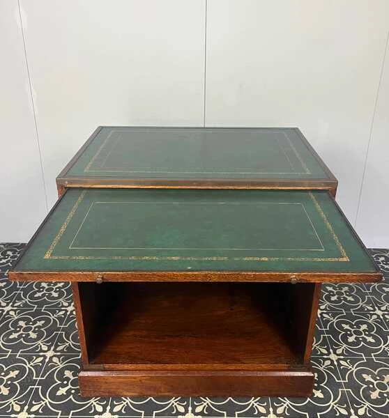 Antique Military Campaign Chest Of Drawers, Early 20th Century, Leather Top, Bedroom Furniture, Side Table, Drinks Cabinet, Mahogany Brass