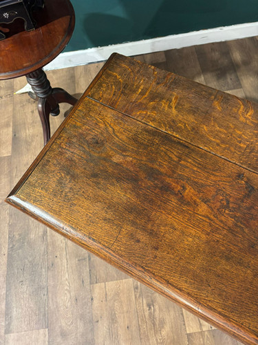 Antique Oak Coffer With Quadruple Panel Front