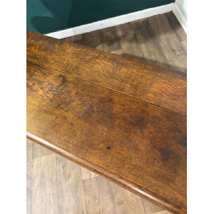 Antique Oak Coffer With Quadruple Panel Front