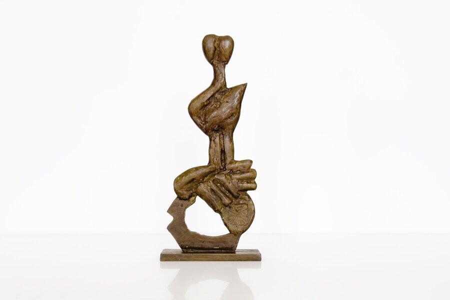 Aristide Patsoglou Greek 20th Century Bronze Sculpture