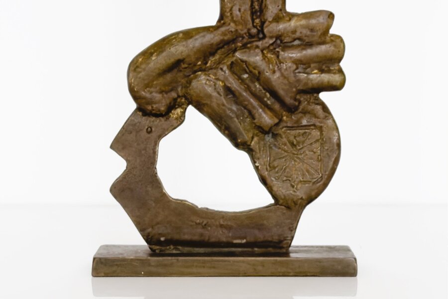 Aristide Patsoglou Greek 20th Century Bronze Sculpture
