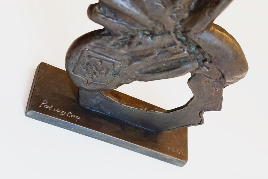 Aristide Patsoglou Greek 20th Century Bronze Sculpture