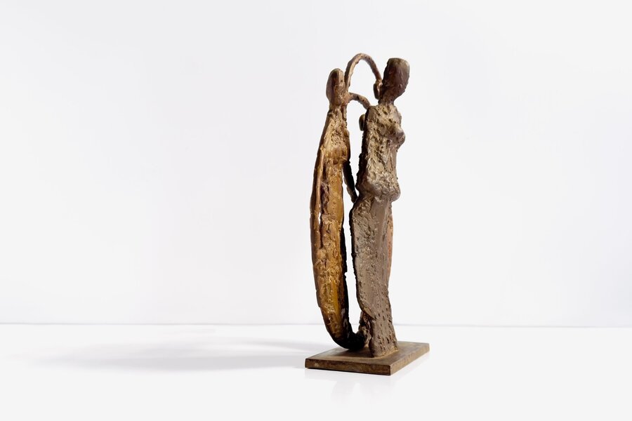 Aristide Patsoglou – “Music” Captivating Bronze Sculpture 20th Century