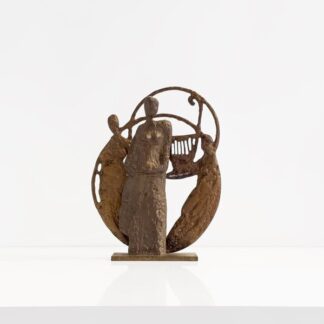 Aristide Patsoglou – “Music” Captivating Bronze Sculpture 20th Century