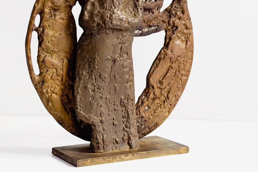 Aristide Patsoglou – “Music” Captivating Bronze Sculpture 20th Century
