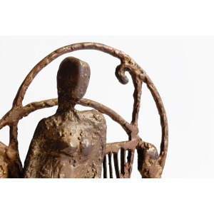 Aristide Patsoglou – “Music” Captivating Bronze Sculpture 20th Century