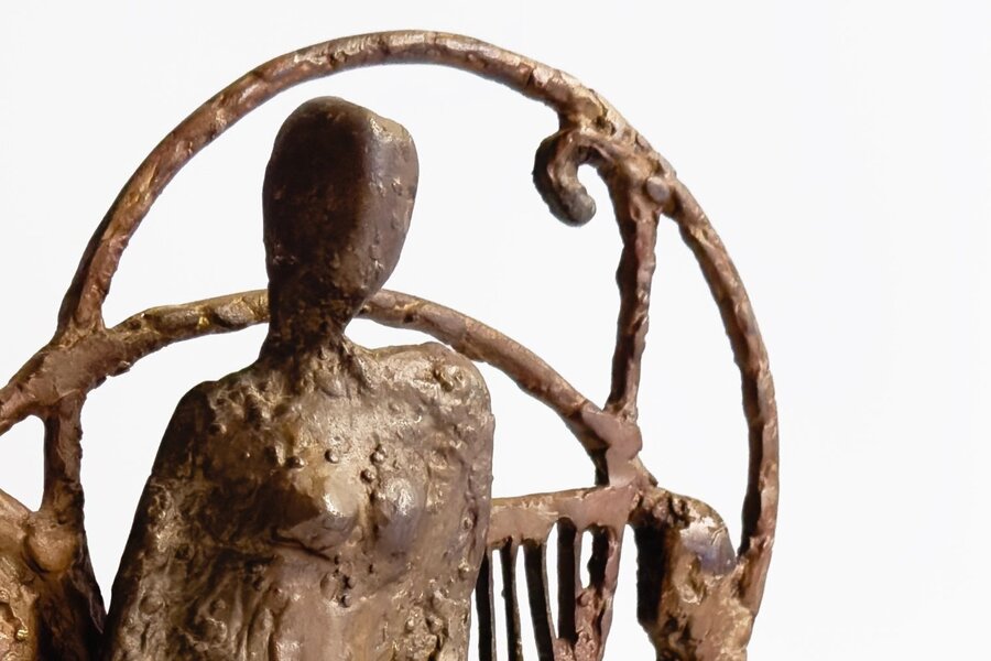 Aristide Patsoglou – “Music” Captivating Bronze Sculpture 20th Century