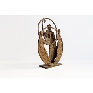 Aristide Patsoglou – “Music” Captivating Bronze Sculpture 20th Century