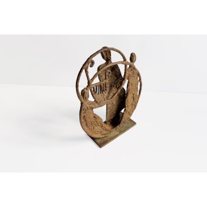 Aristide Patsoglou – “Music” Captivating Bronze Sculpture 20th Century
