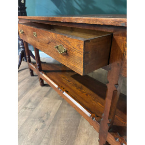 Arts & Crafts Two Tier Console Table