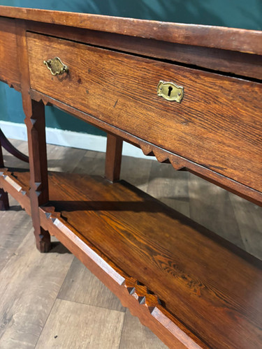 Arts & Crafts Two Tier Console Table