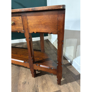 Arts & Crafts Two Tier Console Table