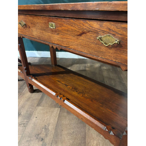Arts & Crafts Two Tier Console Table