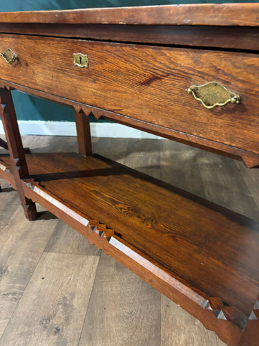 Arts & Crafts Two Tier Console Table