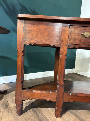 Arts & Crafts Two Tier Console Table