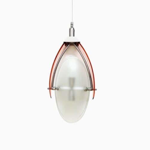 Attributed To Cristal Arte – Glass Pendant Mid 20th Century
